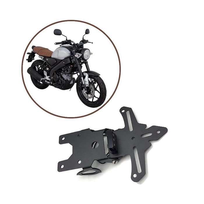 Motorcycle License Plate Holder Tailstock Bracket Mounting Frame with Led Light for Xsr 155 Xsr155 2