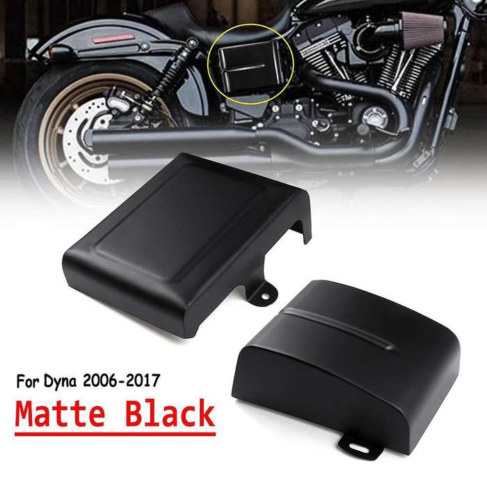 Motorcycle Matte Black Battery Cover Side Cover for -Fat Street 2006-2017