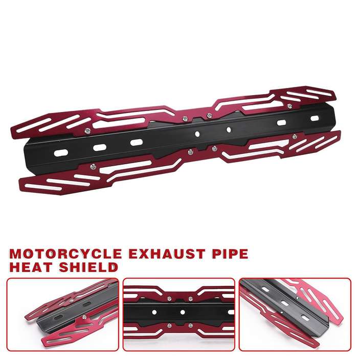 Motorcycle Modification Accessories Universal Exhaust Pipe Heat Shield Protection Stainless Steel Cr