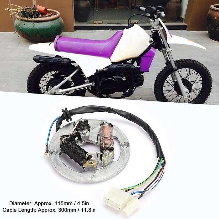 Motorcycle Motor Stator Magnetic Coil Ignition Coil Magnetic Stator Suitable for PW80