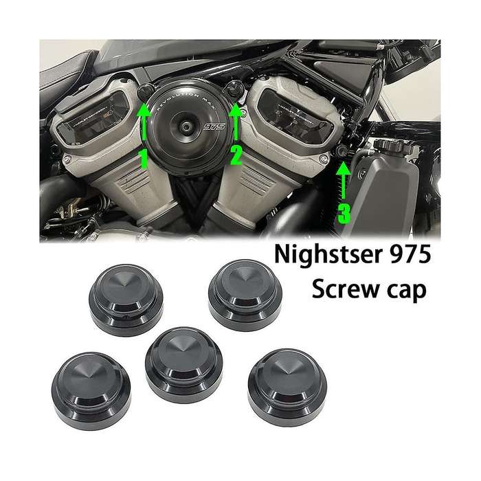 Motorcycle Nut Covers Fits for Hex Head Screws Nut Cover for Nightster 975 RH975 RH 975
