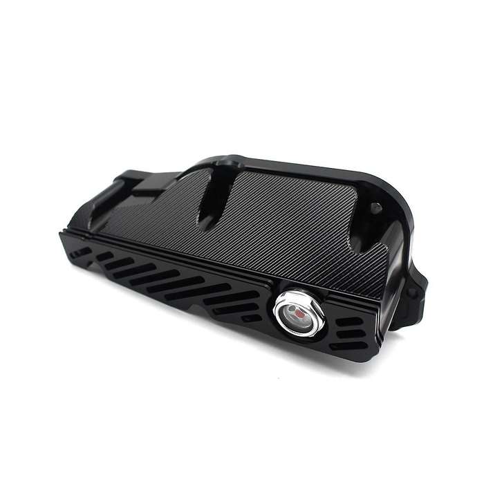 Motorcycle Oil Pan Aluminum Clear Visible Oils Bottom Potn for Gts250 300 2019-2022 Black