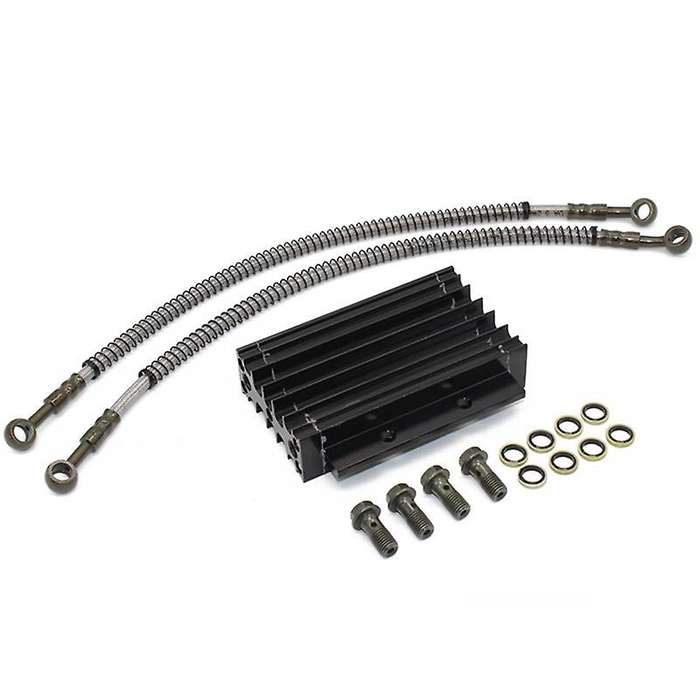Motorcycle Oil Radiator Set Aluminum Alloy for 110 125CC Dirty Bike Pit CRF Oil Monkey Quad ATV Bike