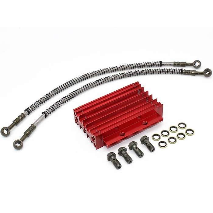 Motorcycle Oil Radiator Set Aluminum Alloy for 110 125CC Dirty Bike Pit CRF Oil Monkey Quad ATV Bike