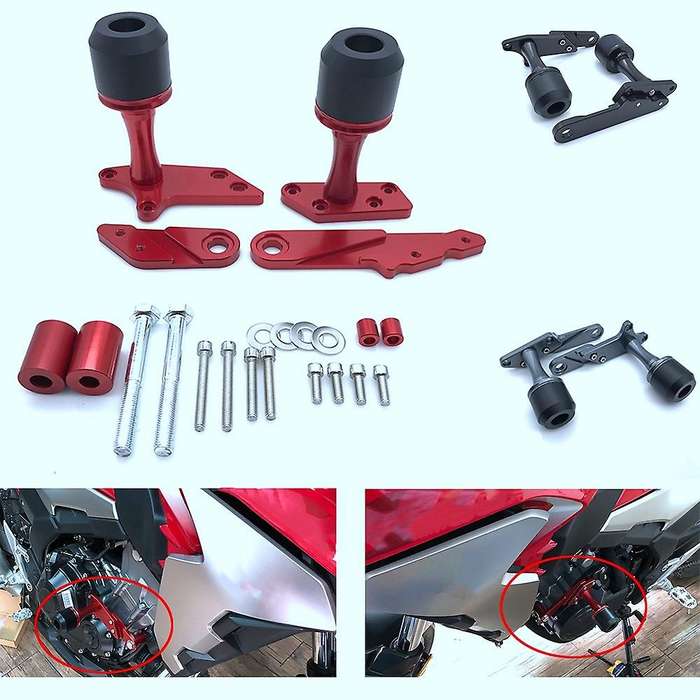 Motorcycle Parts Falling Protector Frame Slider Crash Guard for CBR500R CB500F CB500X 2019 2020+ Bla