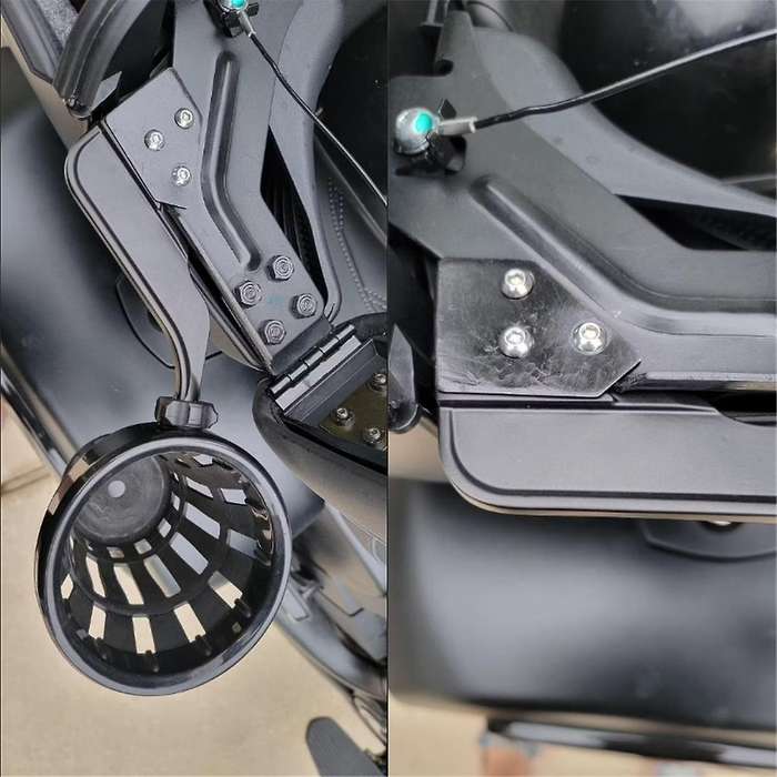 Motorcycle Passenger Drink Cup Holder Mount for Indian Pursuit Pursuit Limited Black