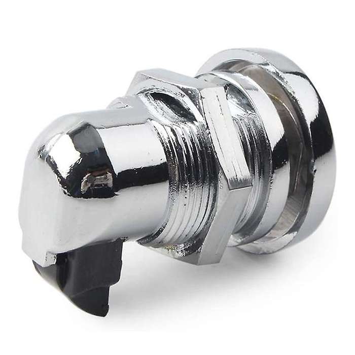 Motorcycle Push Button Fuel Door Latch for Touring Glide Road Glide Street Glide Chrome