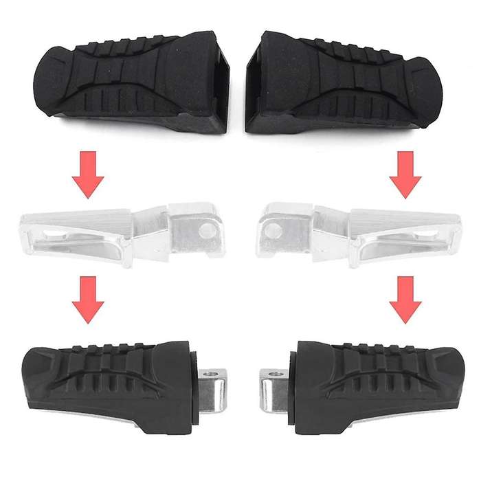 Motorcycle Rear Footpegs Plate Footrest Rubber Pad Cover for R1200GS ADV 2014-2019 LC 2013-2019 R125