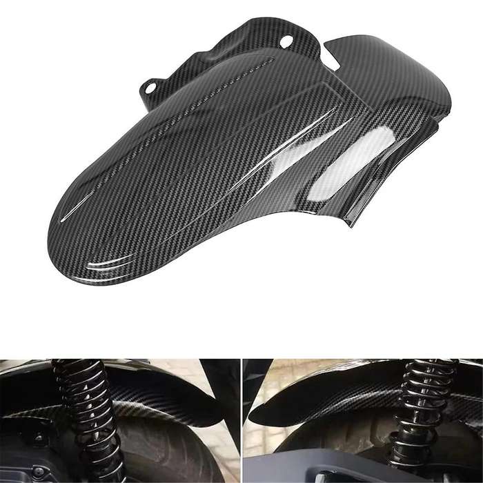Motorcycle Rear Mudguard Mud Flap Splash Guard for Forza350 NSS350 2020 2021(Carbon )