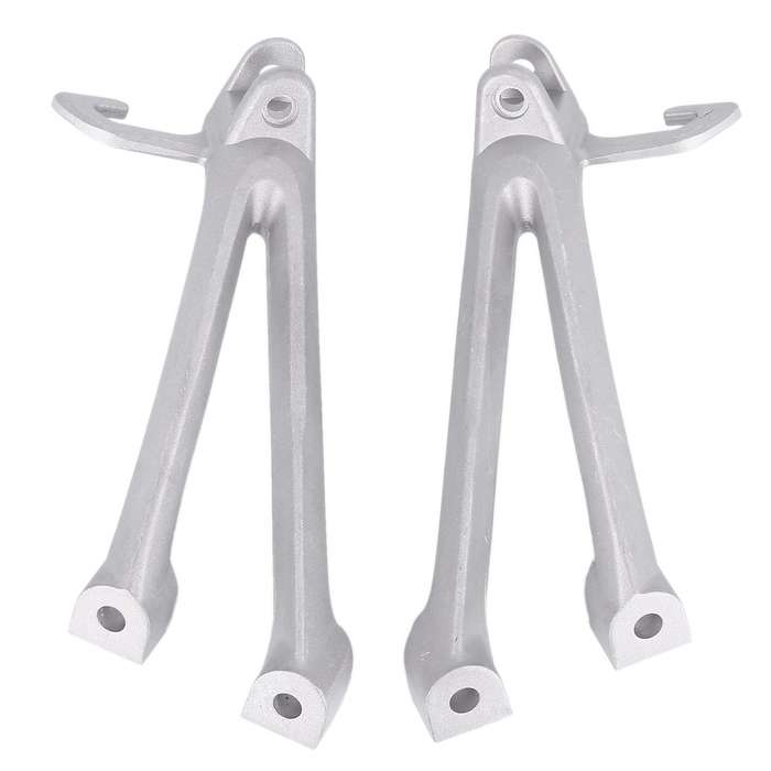 Motorcycle Rear Passenger Footrest Foot Pegs for GSXR GSX-R 600 750 2006-2007 K6 K7-Silver