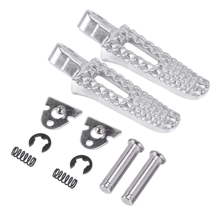 Motorcycle Rear Passenger Footrest Foot Pegs for GSXR GSX-R 600 750 2006-2007 K6 K7-Silver