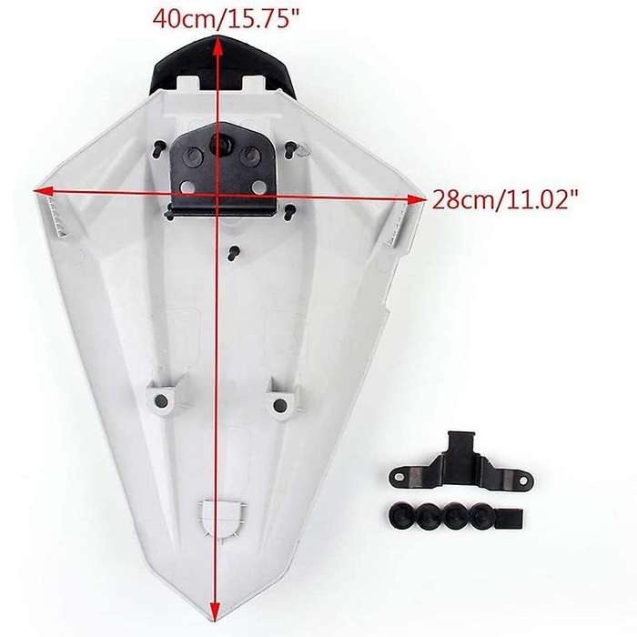 Motorcycle Rear Passenger Pillion Seat Cowl Fairing Cover for Ninja 300R / EX300R 2013-2017