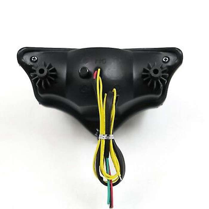 Motorcycle Rear Tail Light Integrated Rear LED Turn Signal for FZ6 2004-2008 (Black)
