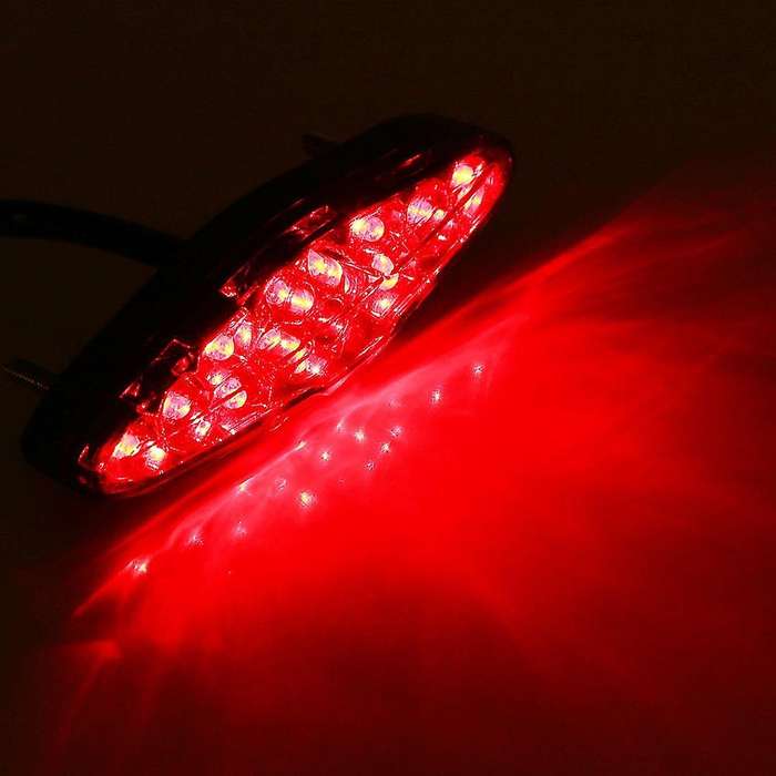 Motorcycle Rear Tail Light,15 LED RED Stop Running Brake Rear Tail Light Universal LED Light