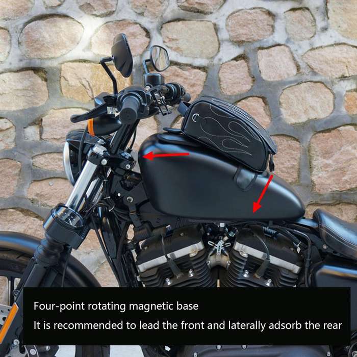 Motorcycle Rear Tank Bag Waterproof Magnetic Motorbike Toolkit Oil Fuel Tank Travel Bag for