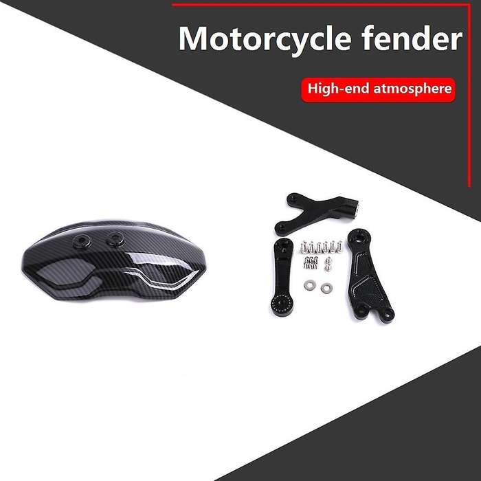 Motorcycle Rear Wheel Mudguard Carbon Fiber Splash Guard Cover without Bracket for Tires Below 14 In