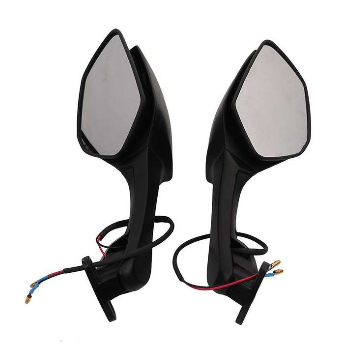 Motorcycle Rearview Mirrors with LED Turn Signals Lights for 400 650 -10R ZX10R