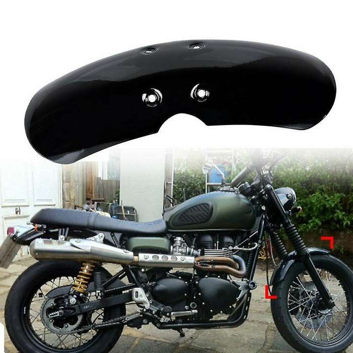 Motorcycle Short Front Fender for Victory Bonneville T100 Scrambler Thruxton 90 01-16 Matte Black