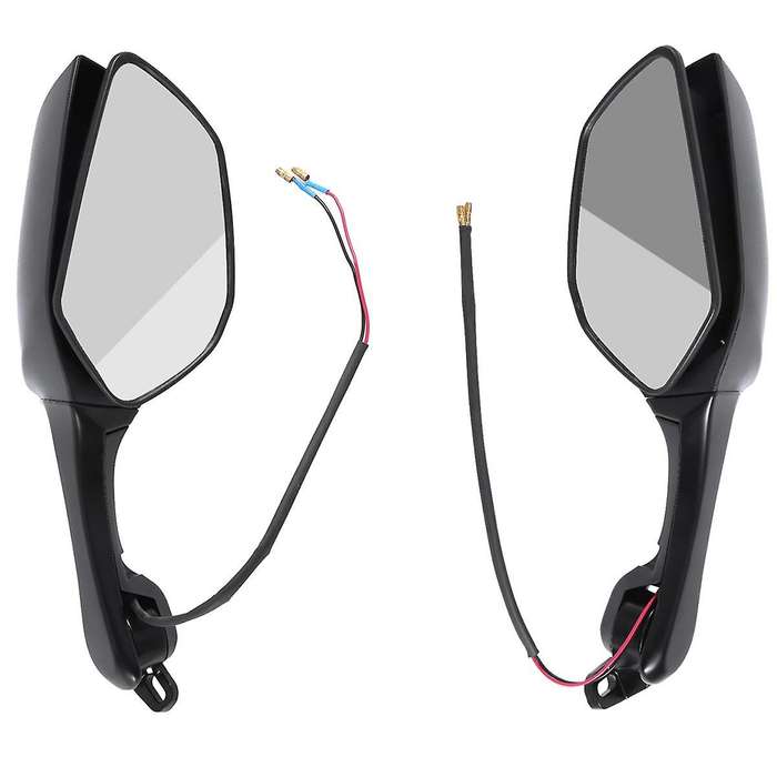 Motorcycle Side Rearview Mirrors with Turn Signal Led Light for Cbr250r Cbr300r Cbr500r Cbr650f Cbr6
