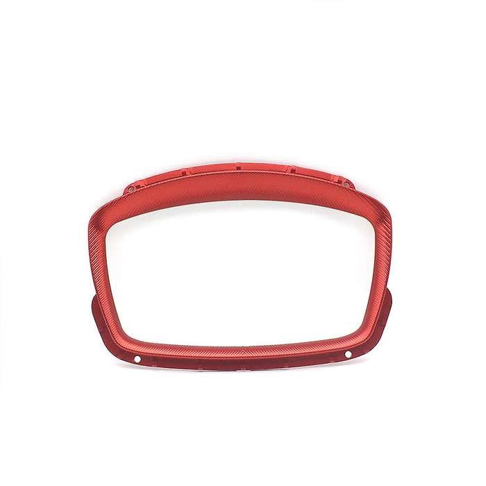 Motorcycle Speedometer Cover Digital Dashboard Rim for GTS300 250 300 2013-2020(Red)