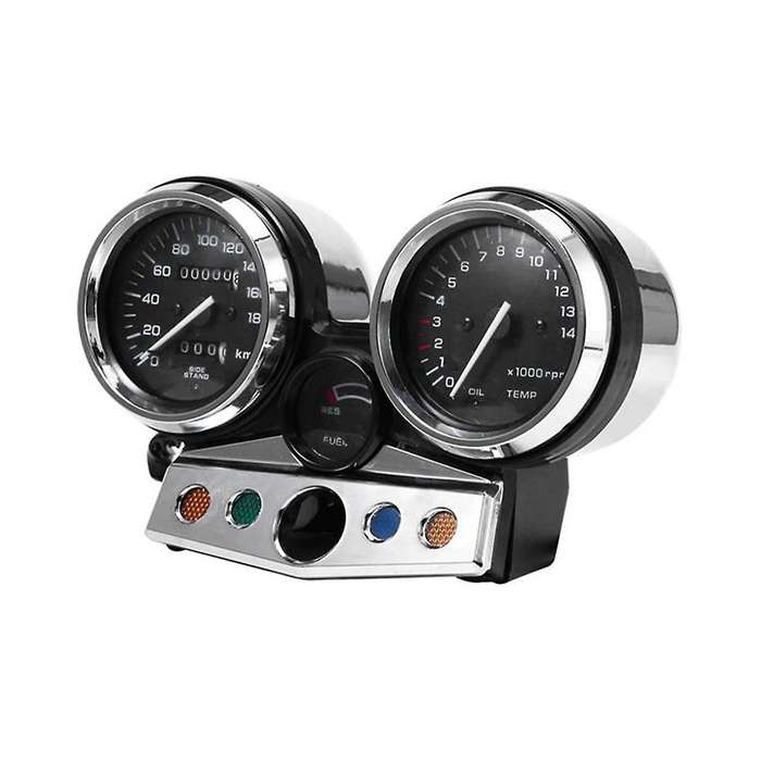 Motorcycle Street Car Speedometer Gauge Tachometer Gauge for Cb400 1995-1998 White Pointer