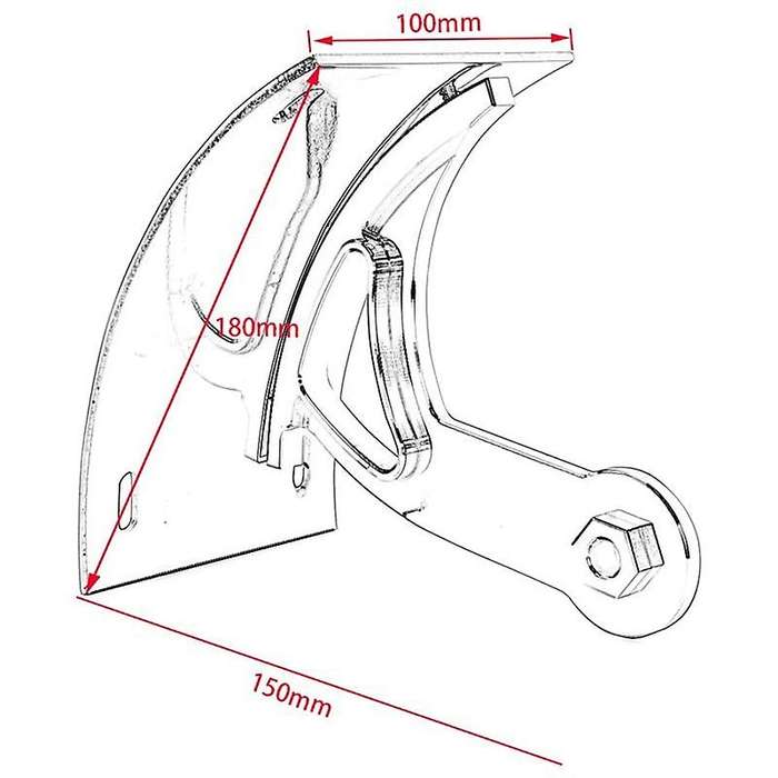 Motorcycle Swingarm Side Mount Curved License Plate Bracket for Boulevard M109R 2006-2013