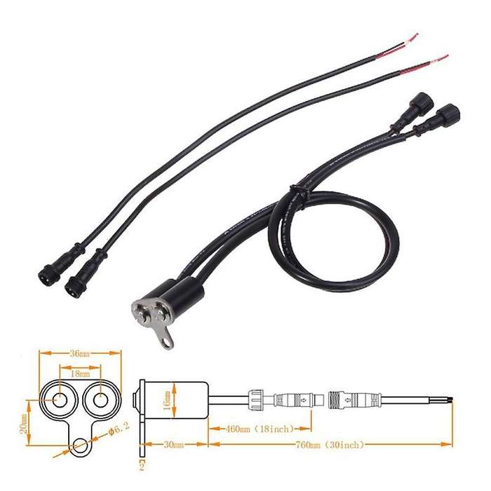 Motorcycle Switch ON-OFF Handlebar Adjustable Mount Waterproof Switches Button 12V Headlight for Ele