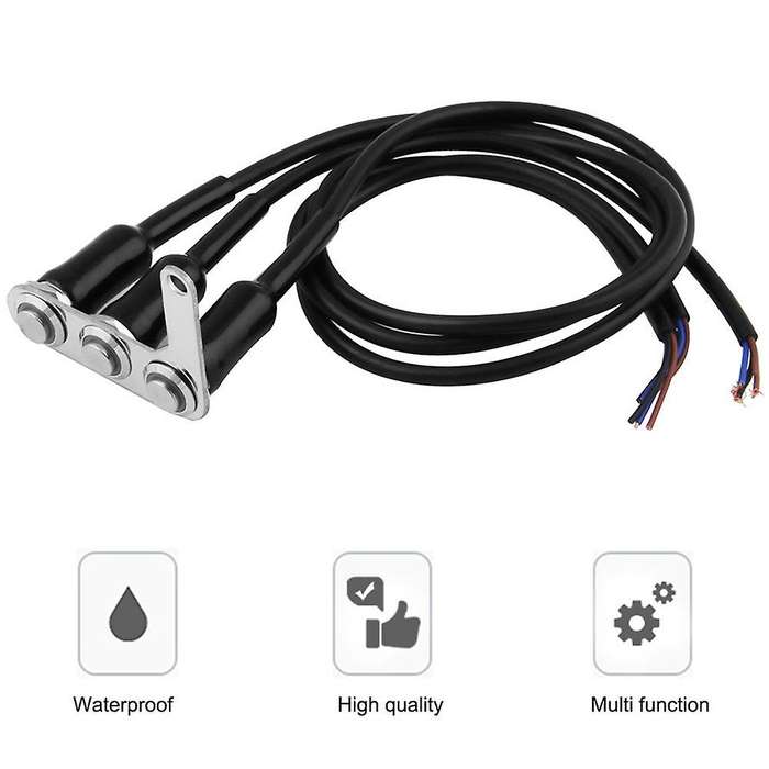Motorcycle Switch Handlebar Adjustable Mount Waterproof Switches ON-OFF Push 3 Buttons for Headlight