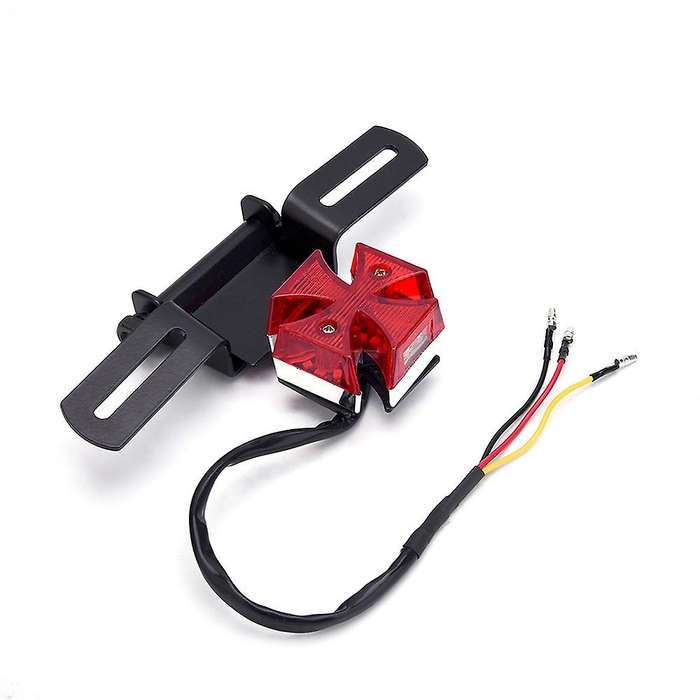 Motorcycle Tail Light Choppers Dirt Bike Maltese LED Rear License Plate Tail Light for Most Dual Spo
