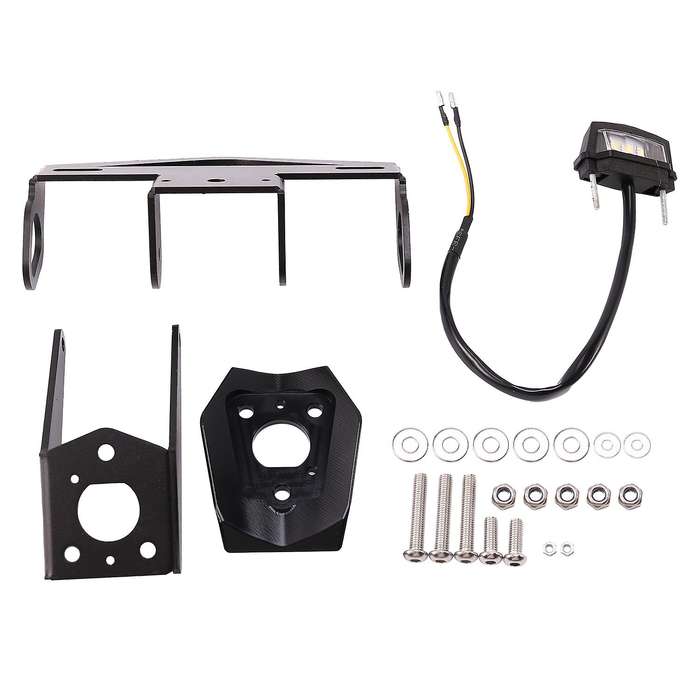 Motorcycle Tail License Plate Bracket with LED Light for YZF R1/M/S R1M R1S 2015-2020