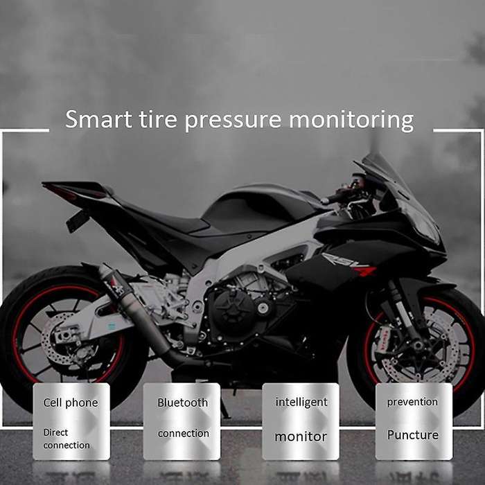 Motorcycle Tire Tyre Pressure Monitoring System 2 External Sensors for IOS Android APP Mobile Phone