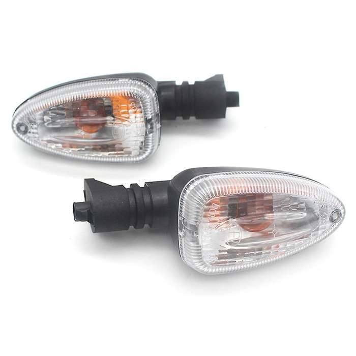 Motorcycle Turn Signal Indicator Lights for K1300R K1200R K1200S F800GS F650GS(Transparent)