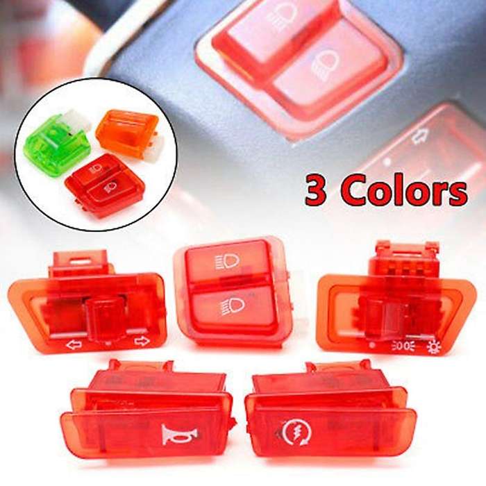 Motorcycle Turn Signal Switch Compatible Scooter Honda DIO AF17 AF18 Red
