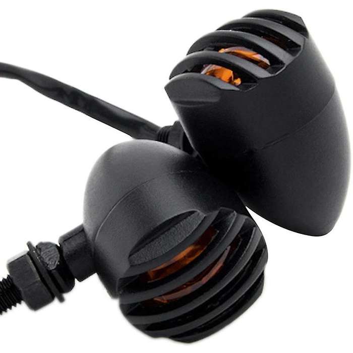 Motorcycle Turn Signals Light, 3 Wire Bulb Indicators Turn Signals for Cruiser Mini Chopper Frame