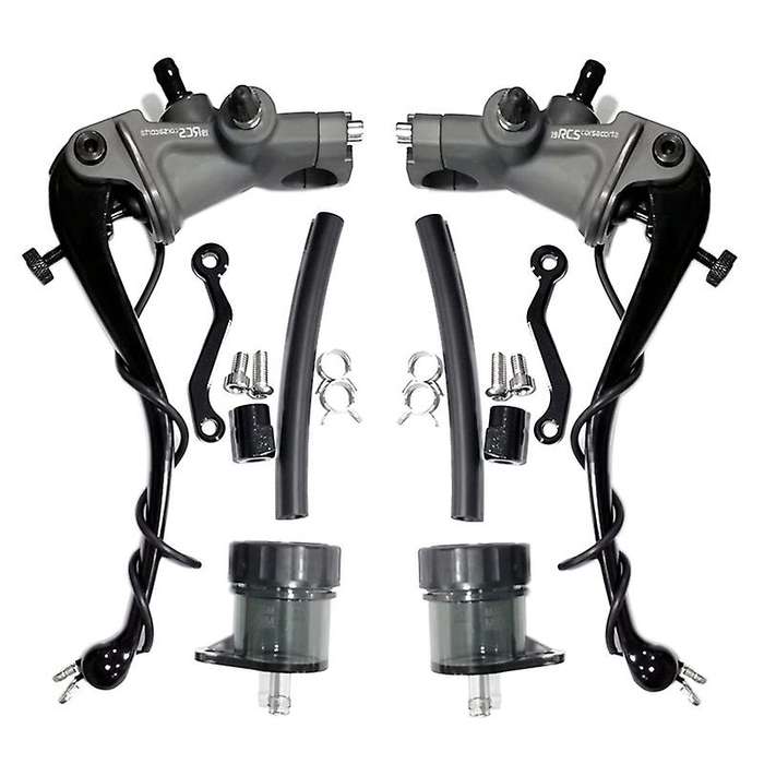 Motorcycle Universal 19 RCS CNC Brake Pump Clutch Cable Lever Radial Main Cylinder Pump Tank for Tit