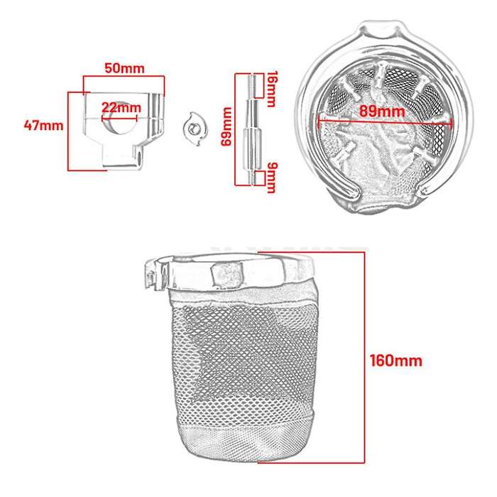Motorcycle Universal Water Cup Holder Accessories Touring Cruiser 22mm