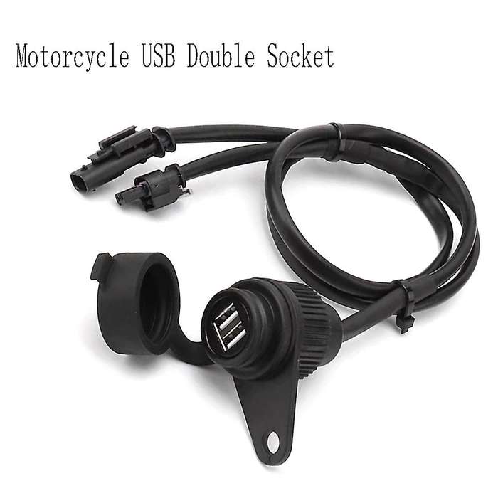 Motorcycle USB Double Socket for R1200GS R1250GS F700GS F750GS F800GS F850GS ADV Accessories with Lo