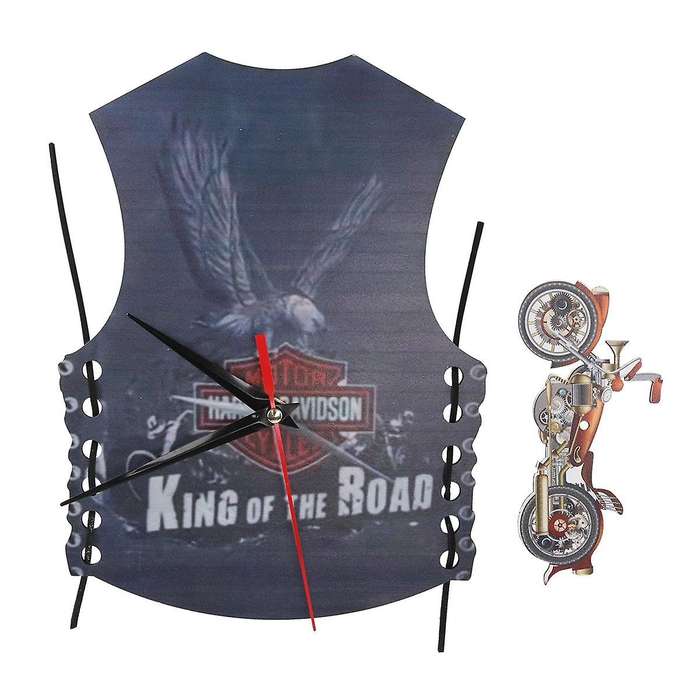 Motorcycle Wall Clock Motorcycle Clock Hangings The Best Gifts for Fans Motorcycle Owners (vest Loco