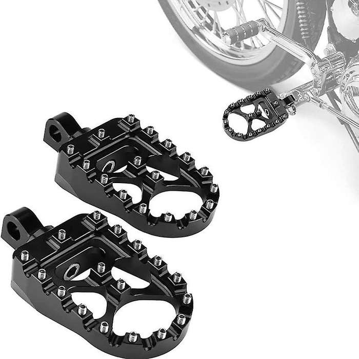 Motorcycle Wide Foot Pegs 360 degree Roating MX Chopper Style for Iron 883