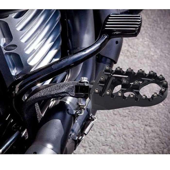 Motorcycle Wide Foot Pegs 360 degree Roating MX Chopper Style for Iron 883