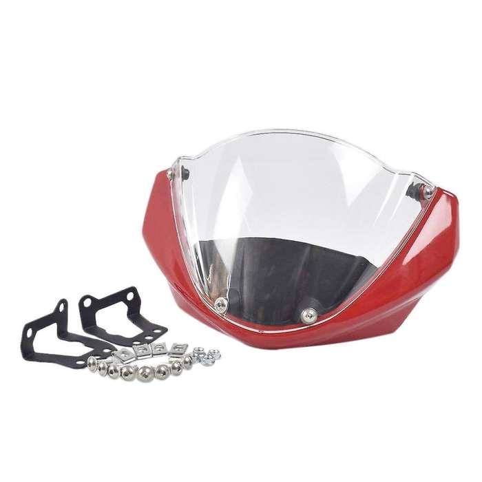 Motorcycle Windshield Head Cover Windshield Fairing for Monster 696 795 796 M1100, Red