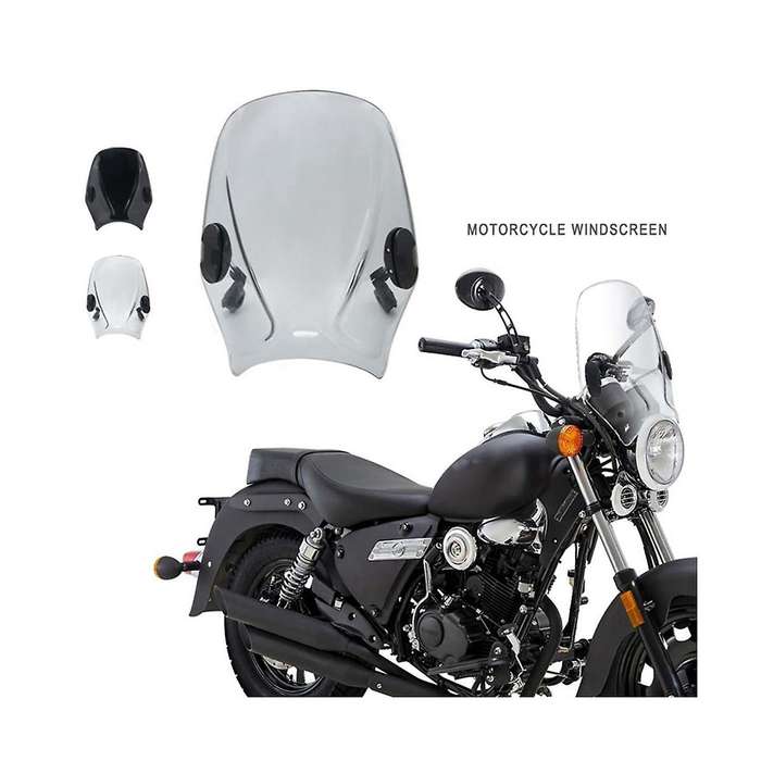 Motorcycle Windshield Wind Shield Deflector for /meteor/classic 350 500 Interceptor 650(gray)