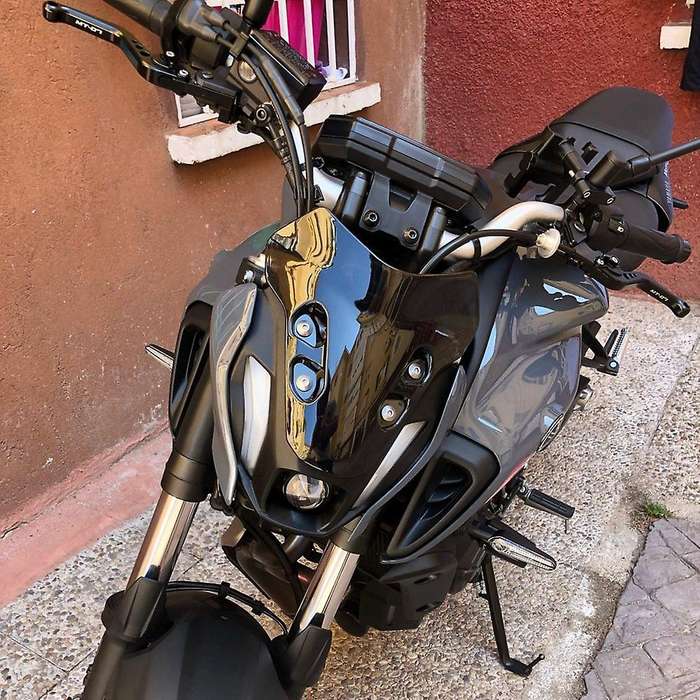 Motorcycle Windshield Windscreen Wind Deflector for 2021 MT-07 MT07 MT 07 Mt07 Black