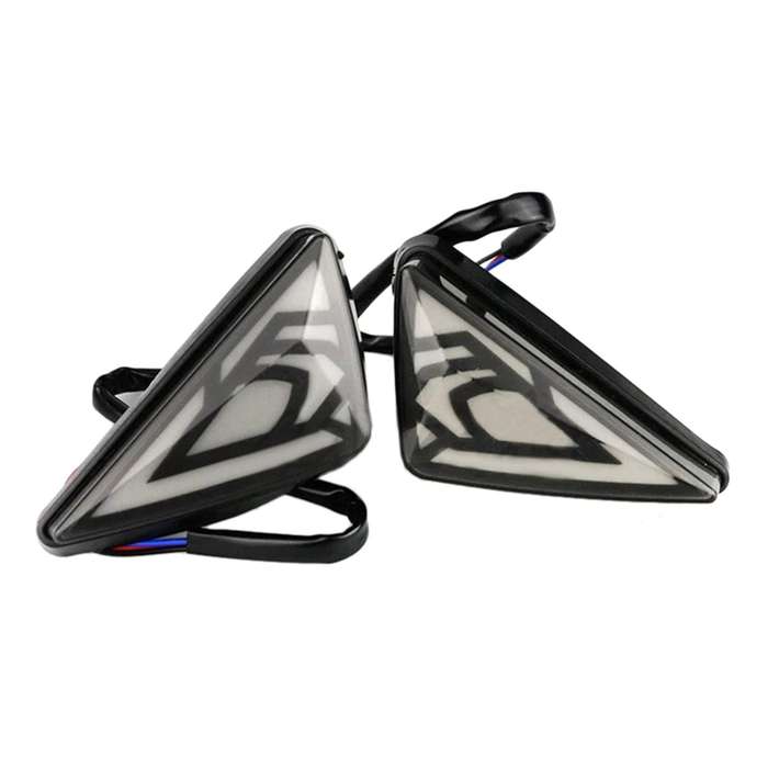 Motorcycles Turn Signals LED Motorcycle Triple-cornered Flowing Turn Signals Lights Indicator Blinke