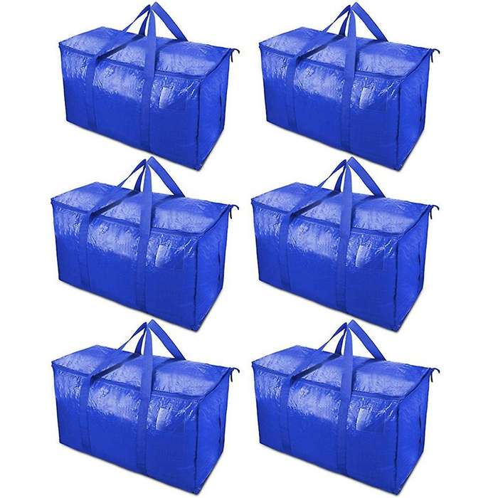 Moving Bags Heavy Duty with Strong Zippers and Handles Collapsible Moving Supplies, Storage for Pac