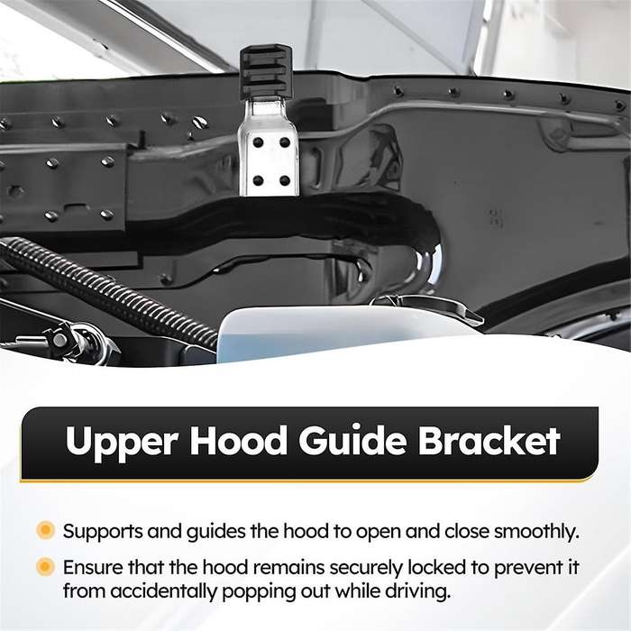 MPB75133 2 Pack Upper Hood Guide Bracket Left & Right Side for Peterbilt 384 388 389 Replace L11-613