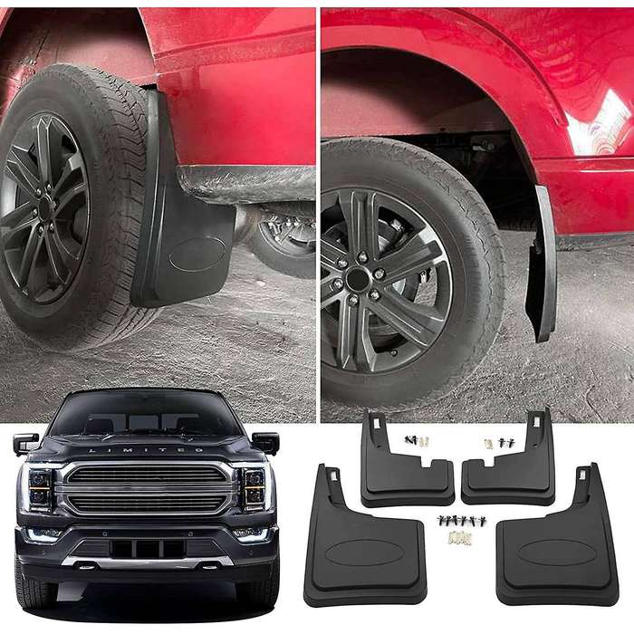 Mud Flaps for 2021 Splash Guards Mud Mudflaps Mudguards Fit for Front and Rear Wheel & Tire, 4PCS