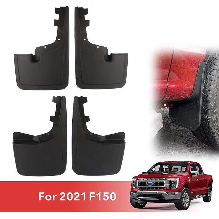 Mud Flaps, All Weather Front and Rear Mud Guards Splash Guard for 2021, Set of 4