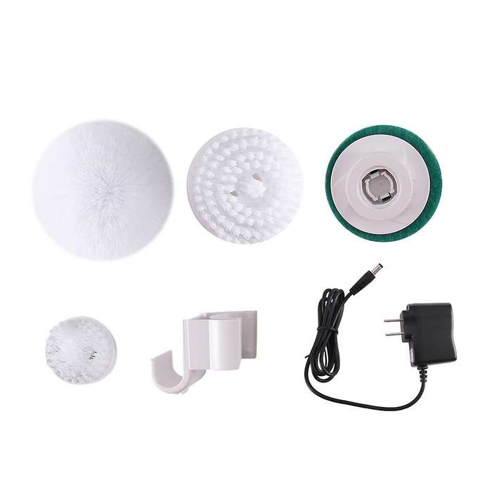 Multi-brush Head Radio-activated Cleaning Brush Cleaning Toilet Brush Rotating Mop Us Plug