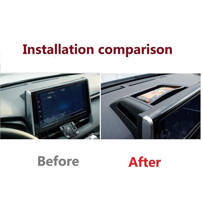 Multi-Function Dashboard Storage Box Console Phone Organizer Tray for 2019-2021, with Parking Number